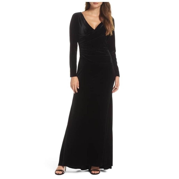 vince camuto velvet wrap dress